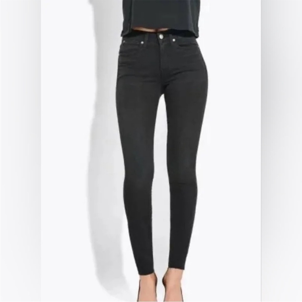 AYR‎ The Chiller Black Eclipse Jeans Skinny Raw Hem Size W27 L28